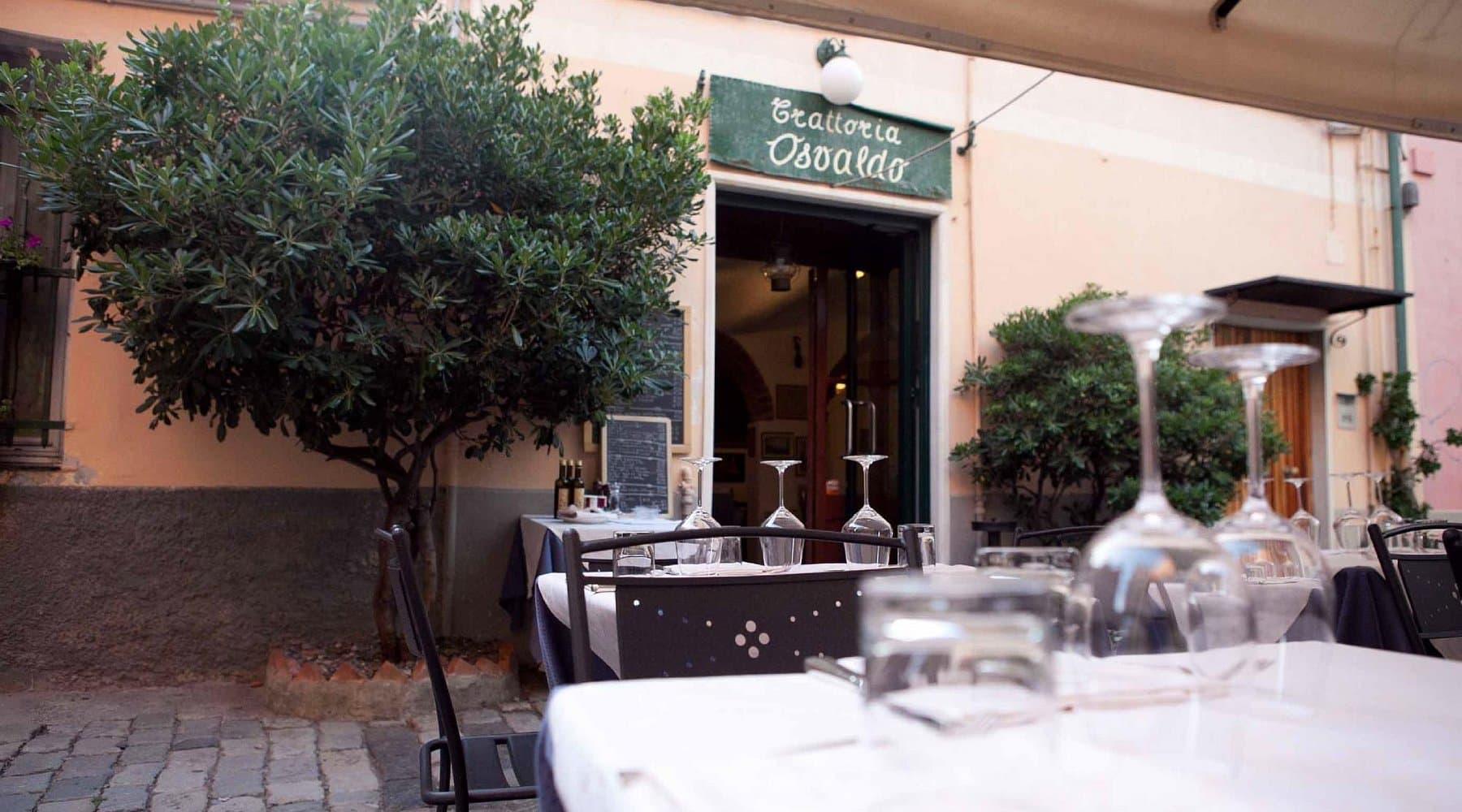 A hidden piazzetta steps from the sea